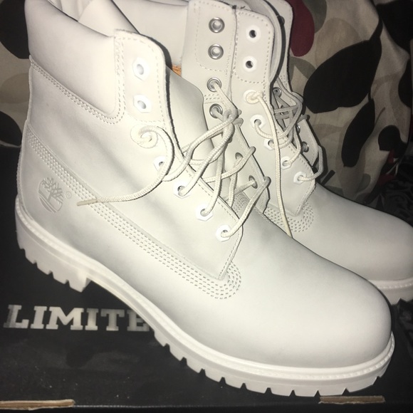 all white mens timberlands